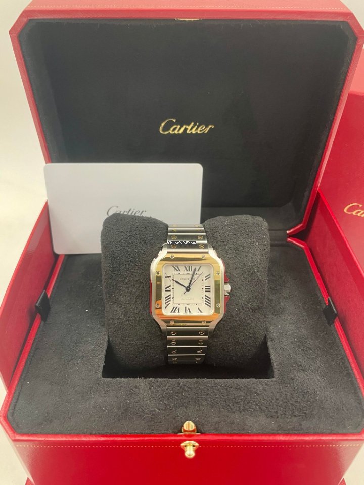 Santos De Cartier Two Tone Medium Size - Wrist Charm Store